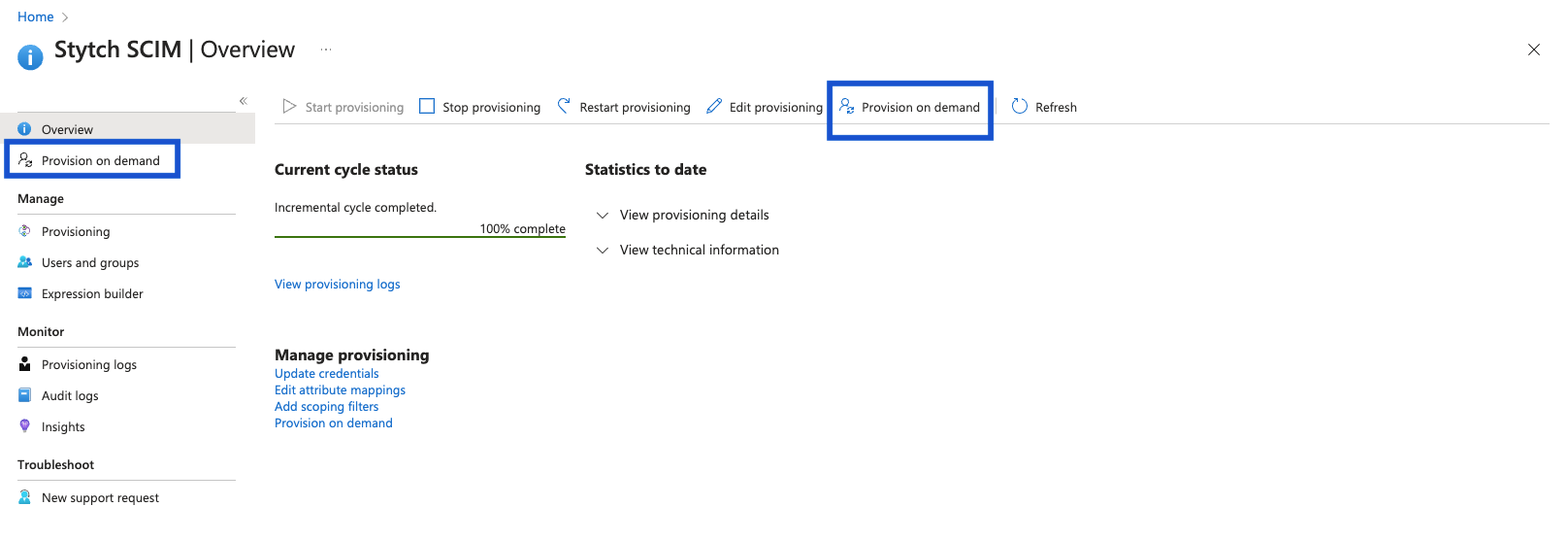 Provision on demand with Entra for testing